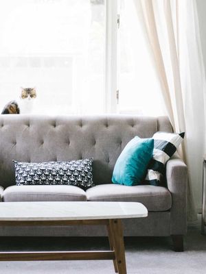 Grey Fabric Sofa