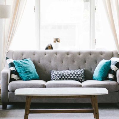 Grey Fabric Sofa